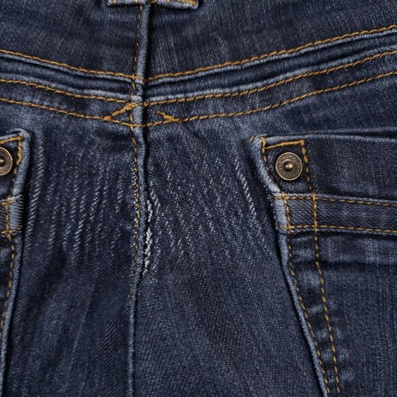 Democracy Jeans Womens 30x25 Size 4 Ab Tech Dark Wash Skinny Stretch Elastic - Picture 5 of 16